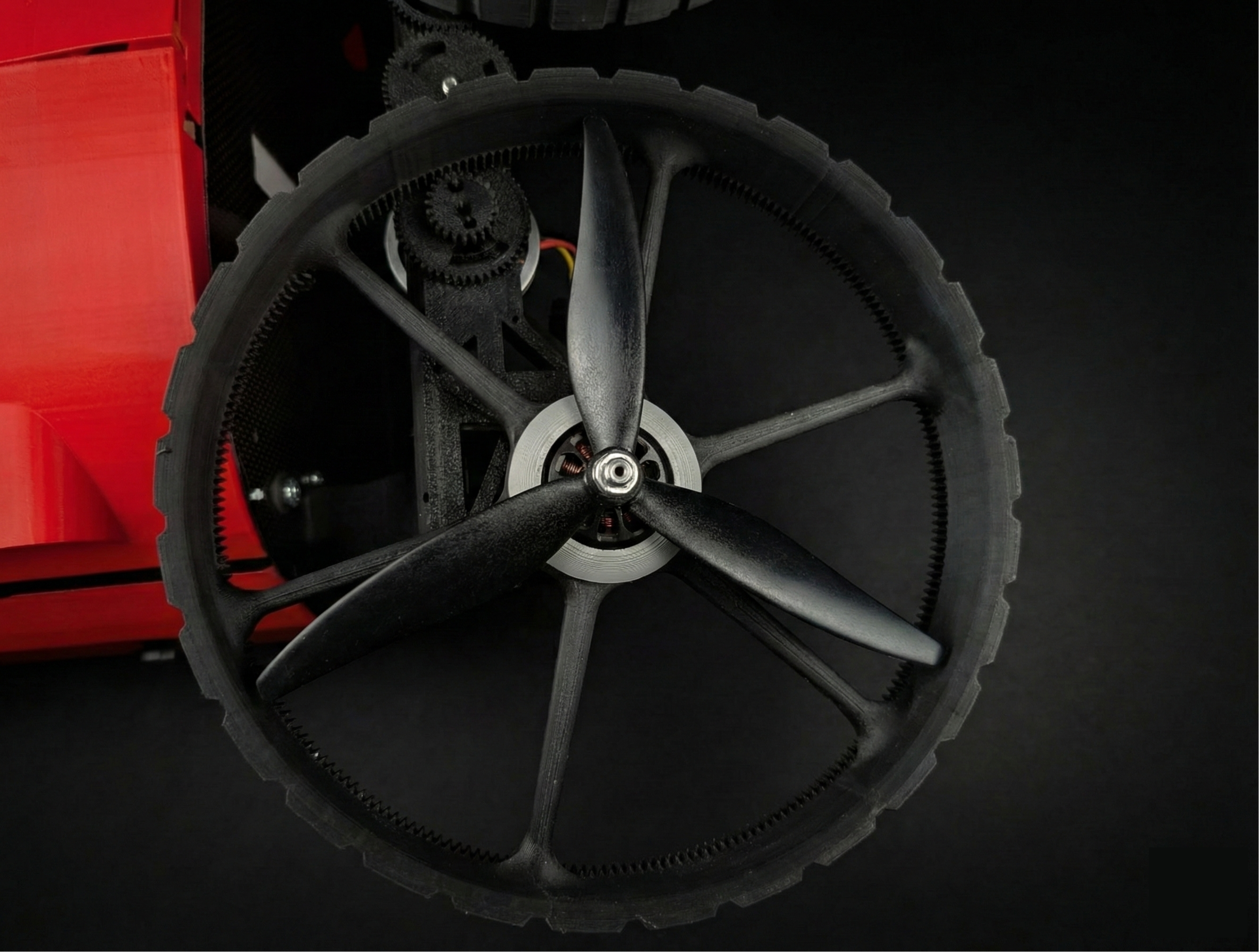 Efficient dual wheel propeller design
