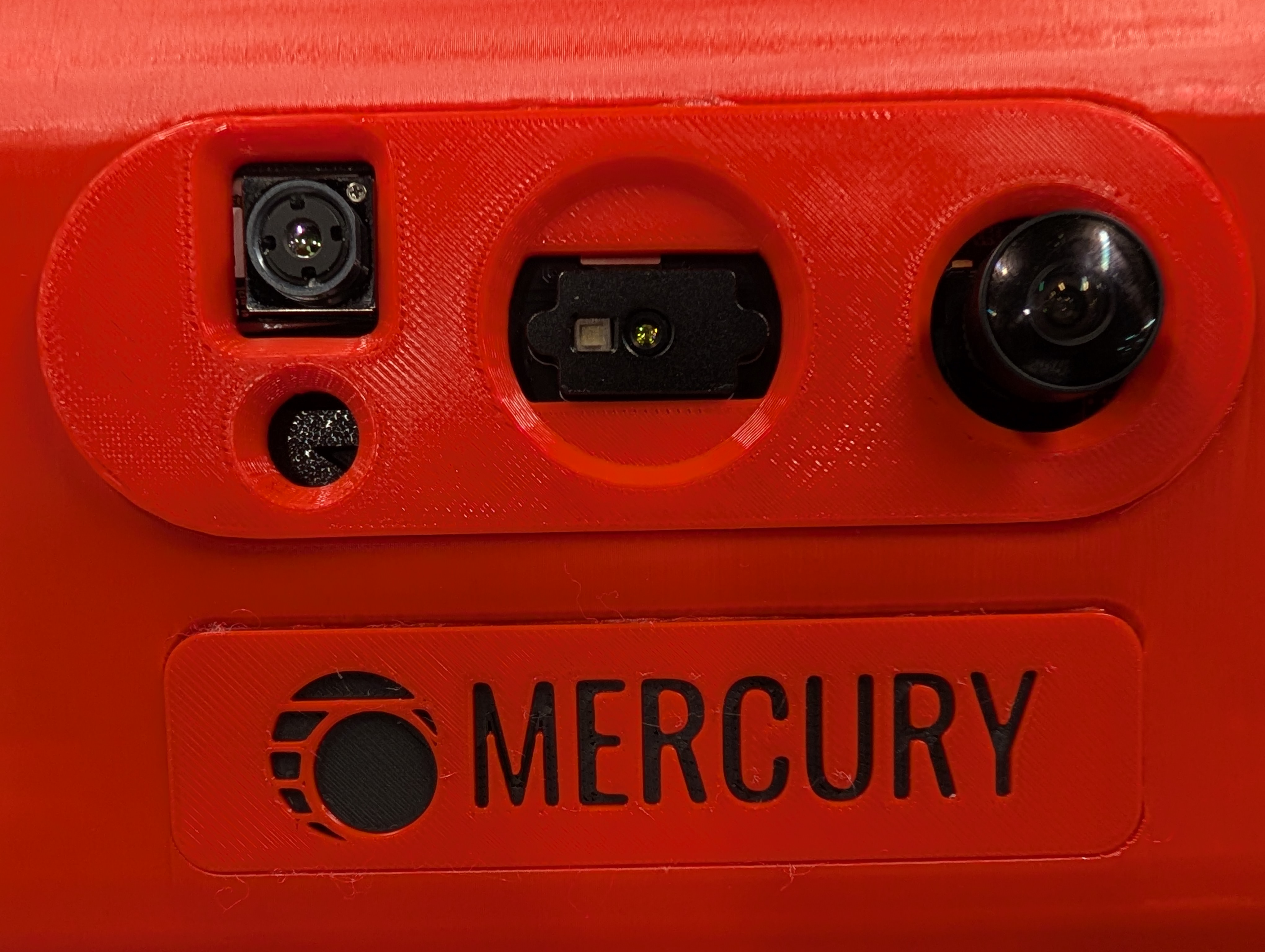 Thermal, depth, and RGB cameras